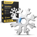 Desuccus 18-in-1 Snowflake Multi Tool, Stainless Steel Pocket Size, Silver