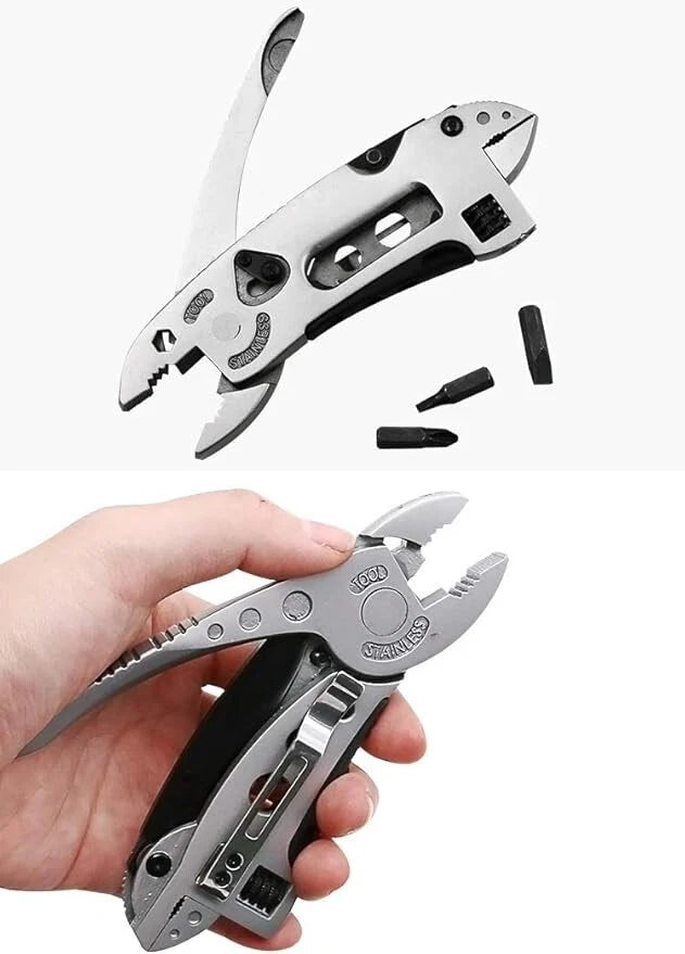 Multitool Wrench set 7 Tools/Pliers/Wire Cutter/Flat Screwdriver