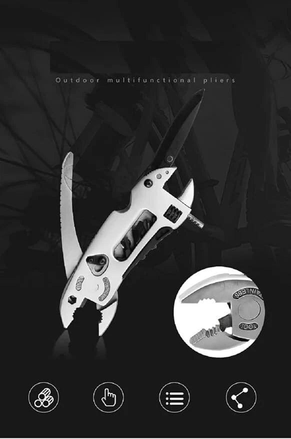 Multitool Wrench set 7 Tools/Pliers/Wire Cutter/Flat Screwdriver