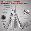 EDGE Multi-Tool Pliers 14-in-1 Stainless Steel Knife Saw Scissors Wire Cutter