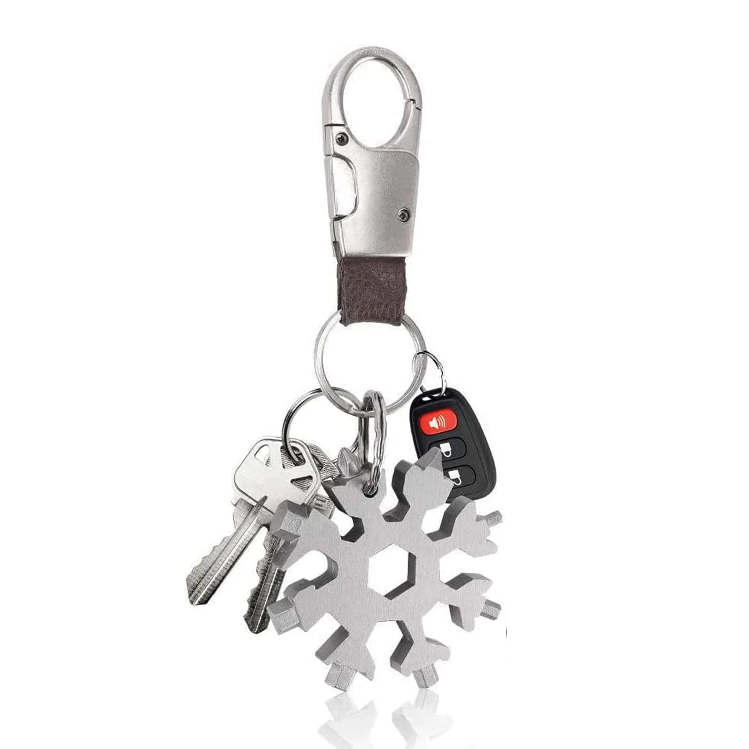 3 Pack 18-in-1 Snowflake Multi-Tool Carbon Steel Multitool Screwdriver Opener