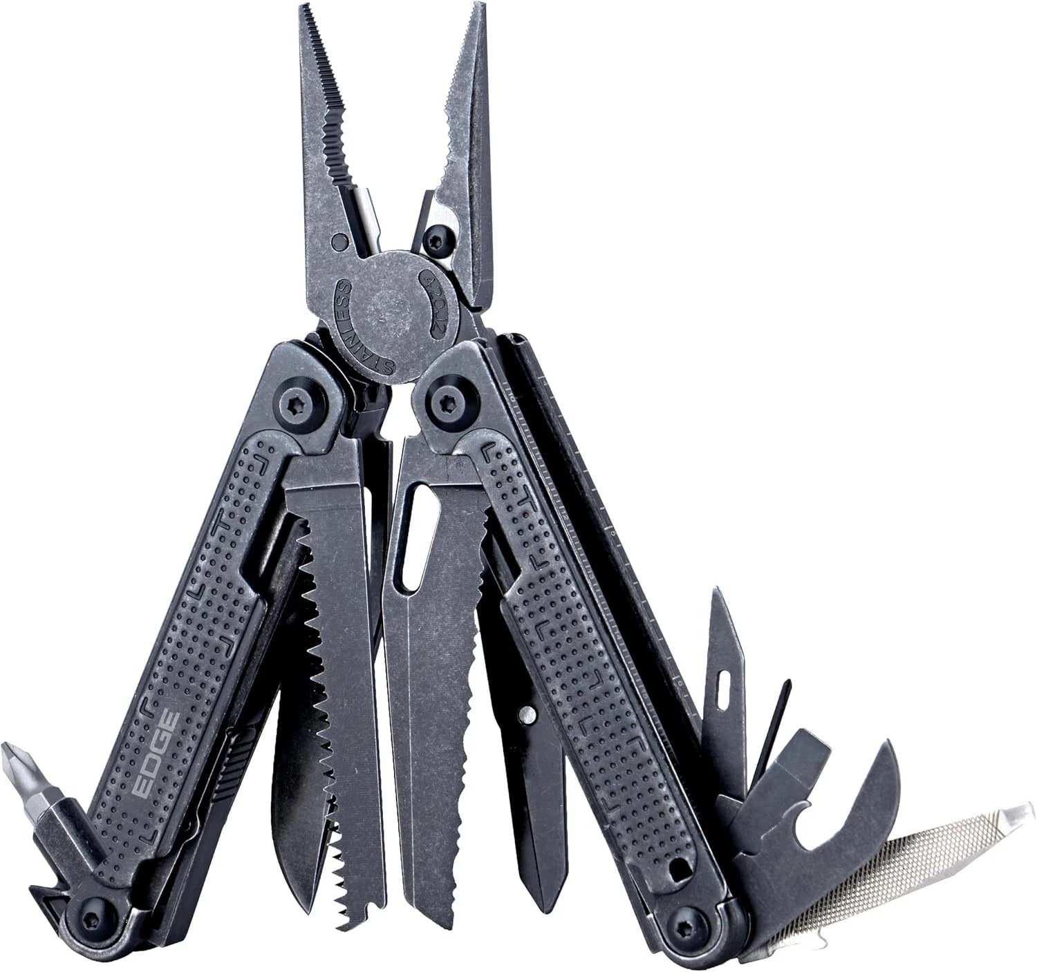 EDGE Multi-Tool Pliers 14-in-1 Stainless Steel Knife Saw Scissors Wire Cutter